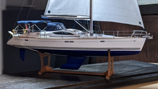 Image of Jeanneau 54ds model with dodger and bimini