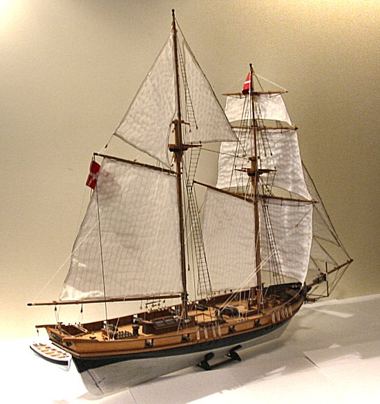 Baltimore Clipper model - Danish registry